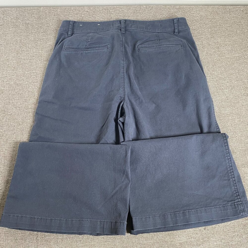 LOFT Monroe Wide Leg Chino Pants Women's 6 High Rise Gray Casual - Picture 6 of 14